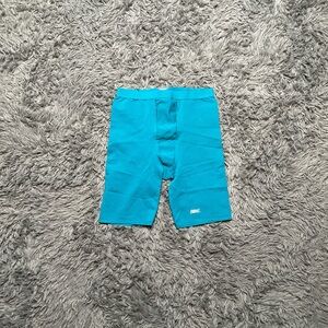 90’s Bike Vintage Cycling Blue Compression Shorts Half Tights Size Large